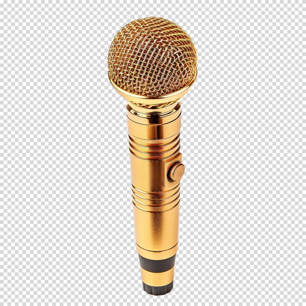 PSD microphone isolated on transparent background