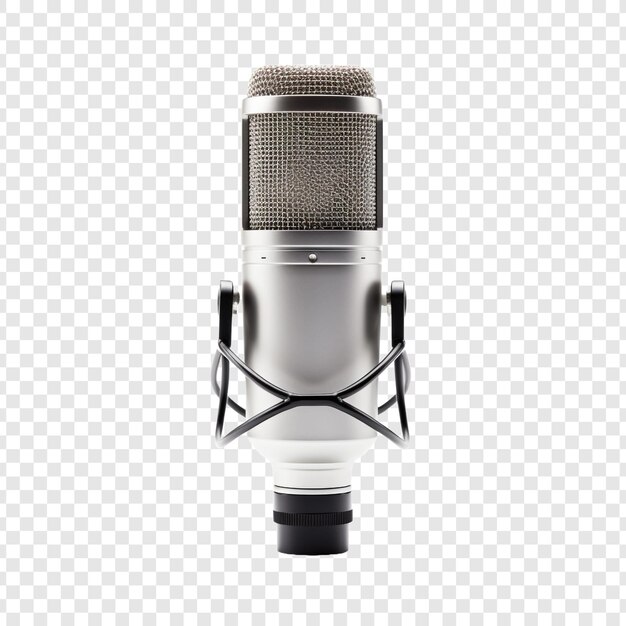 PSD microphone isolated on transparent background