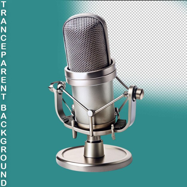 Microphone isolated on transparent background