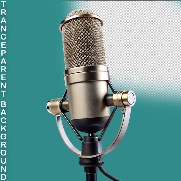 Microphone isolated on transparent background