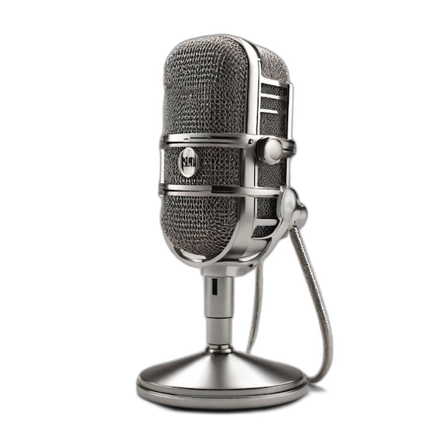 PSD microphone psd on a white background
