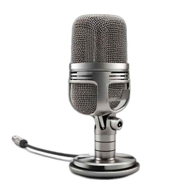 Microphone psd on a white background
