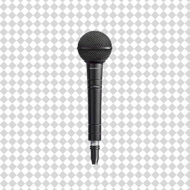 PSD a microphone on a stage with a background of diamonds