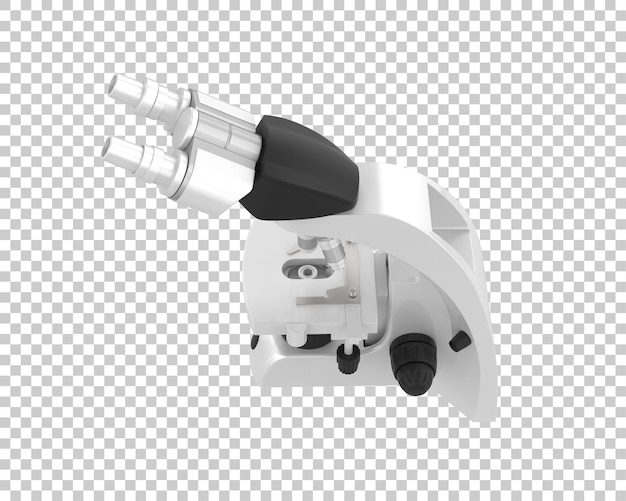 Microscoop geïsoleerd op achtergrond 3D-weergave illustratie
