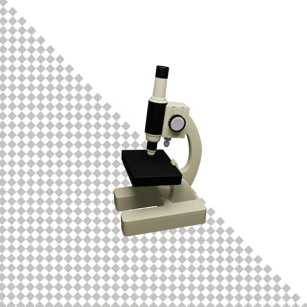 microscope 3d icon