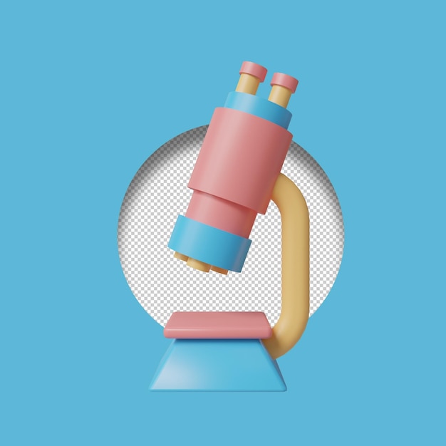 Microscope 3d render