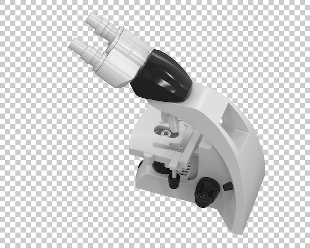 PSD illustrazione di rendering 3d del microscopio isolato sullo sfondo