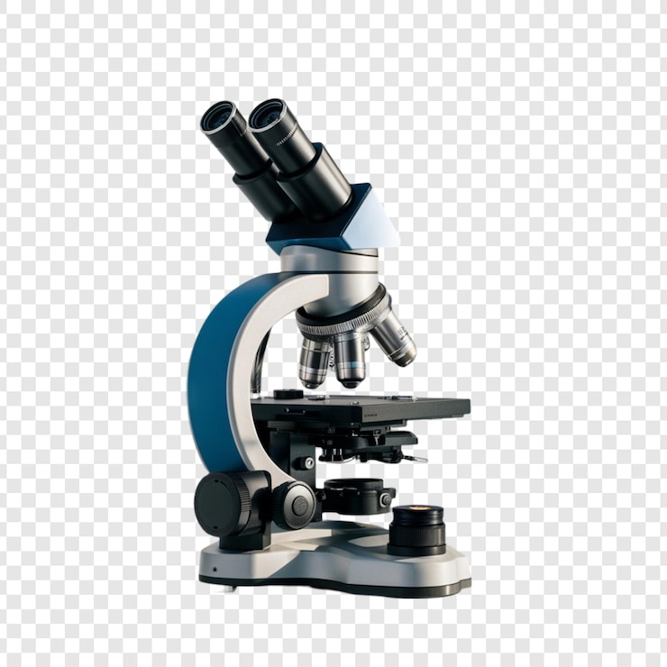 PSD microscope isolated on transparent background