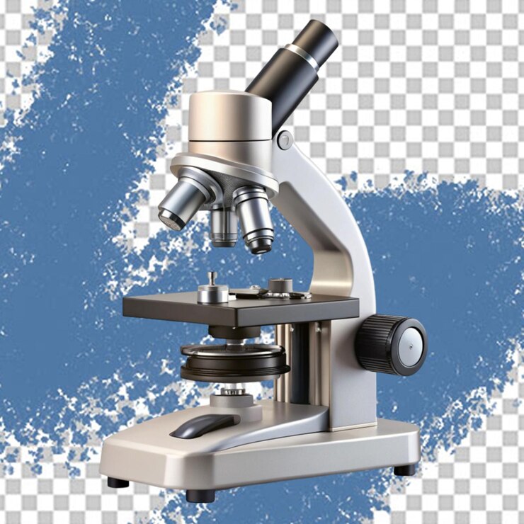 PSD microscope isolated on transparent background