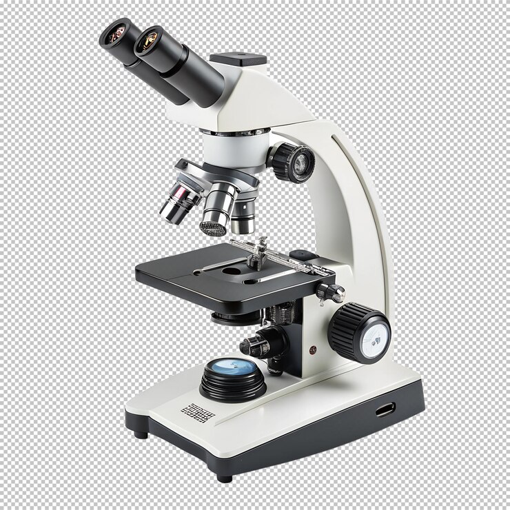 PSD microscope isolated on transparent background