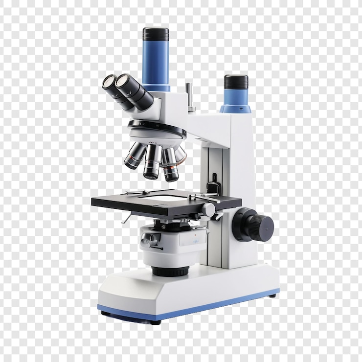 PSD microscope isolated on transparent background