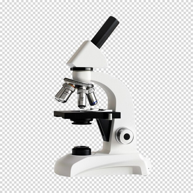 Microscope medical tools isolated on transparent background doctors day