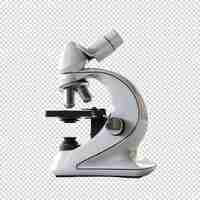 PSD microscope medical tools isolated on transparent background doctors day