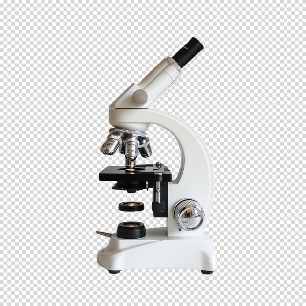 PSD microscope medical tools isolated on transparent background doctors day