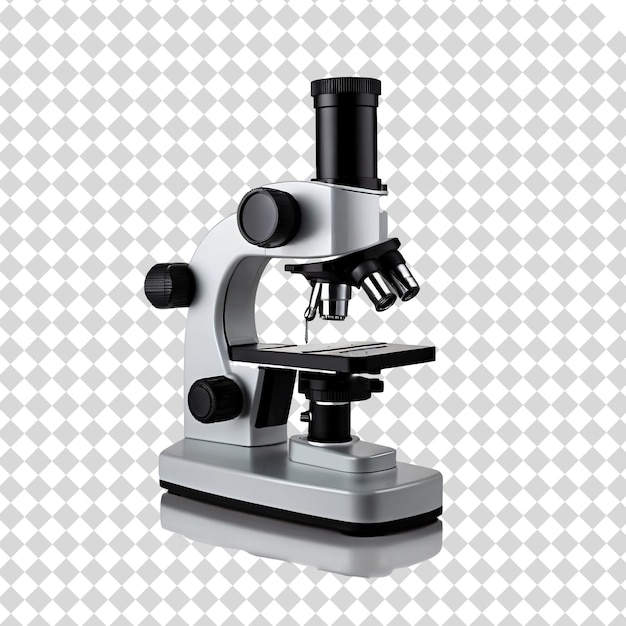 PSD microscope on a white background