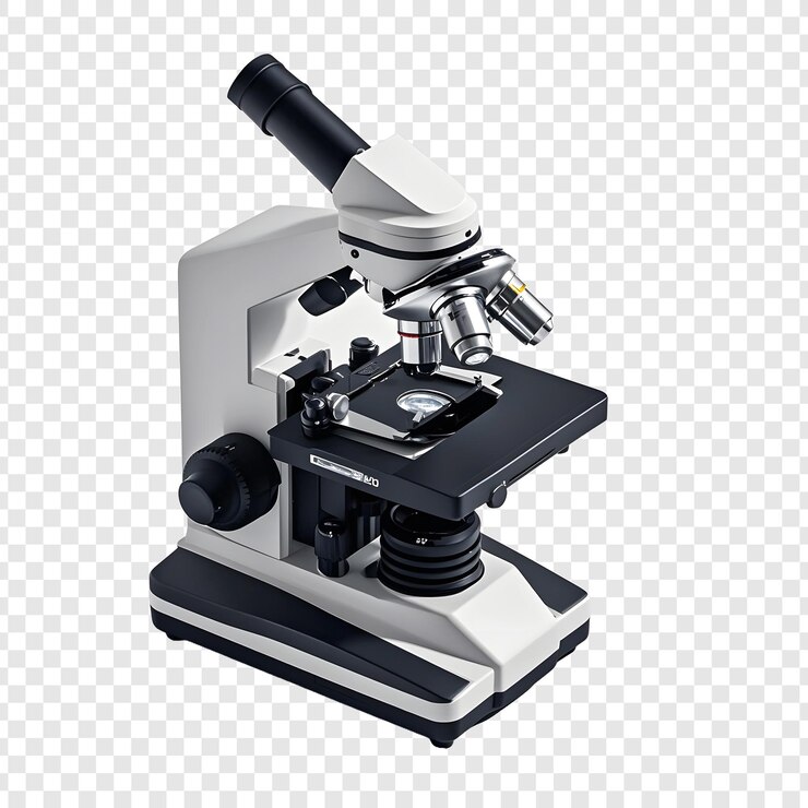 PSD a microscope with a black handle on it