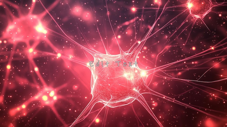 PSD microscopic view of neuron cell network