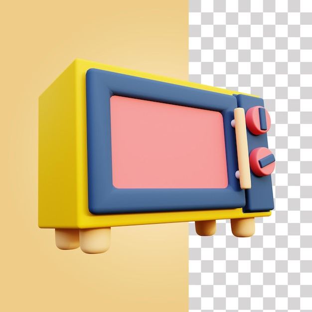 Microwave 3d icon
