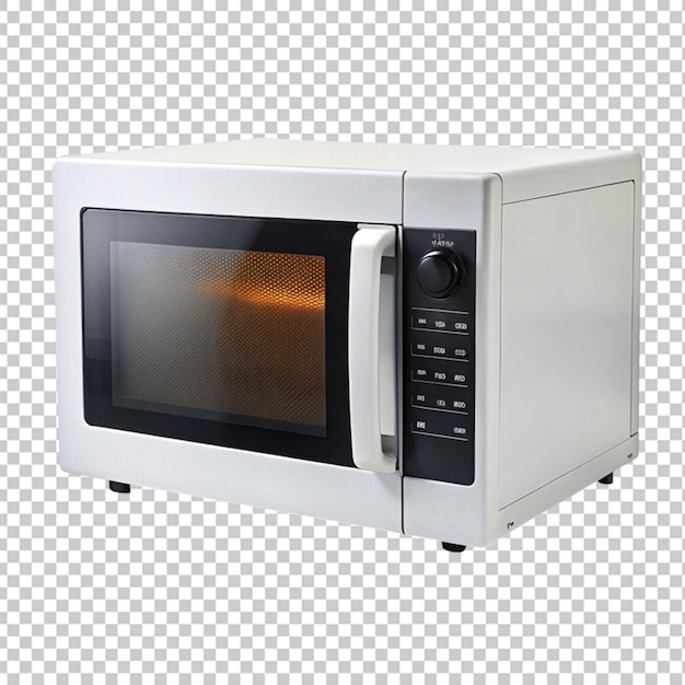 PSD microwave oven isolated on a transparent