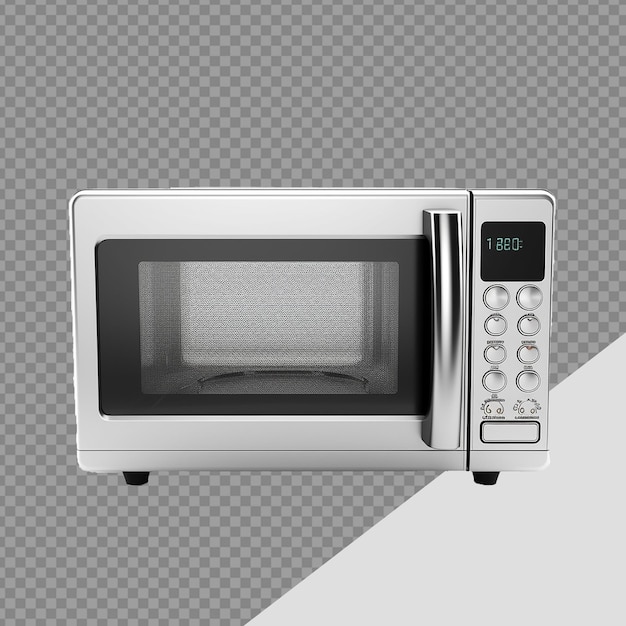 PSD microwave oven png isolated on transparent background