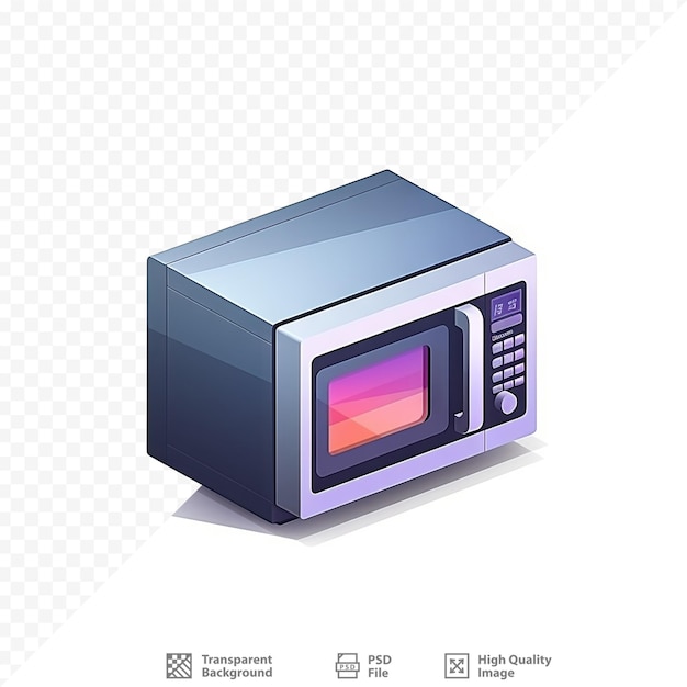PSD a microwave oven with a picture of a microwave on it