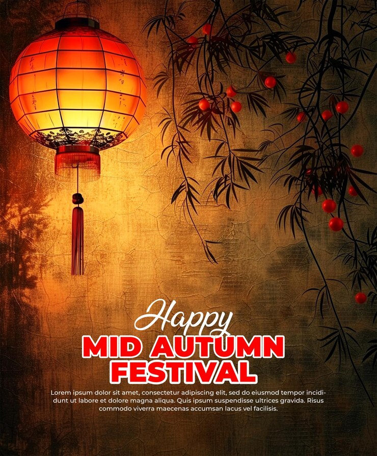 PSD mid autumn festival social media post psd