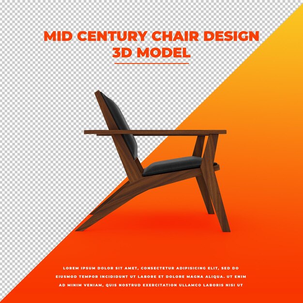 mid century chair design
