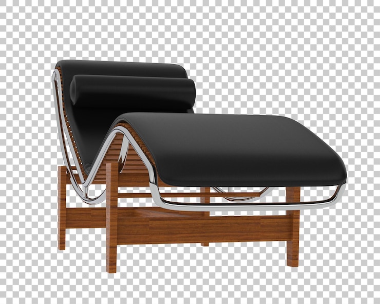 PSD mid century modern chaise lounge