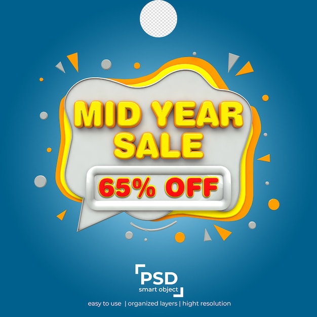 Mid year sale 65 percent discount