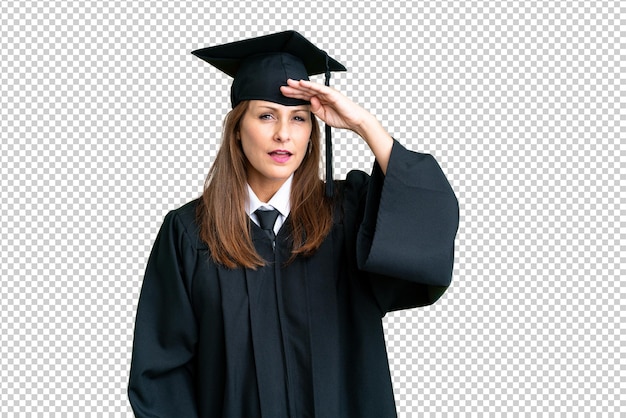 Middle age caucasian brunette woman