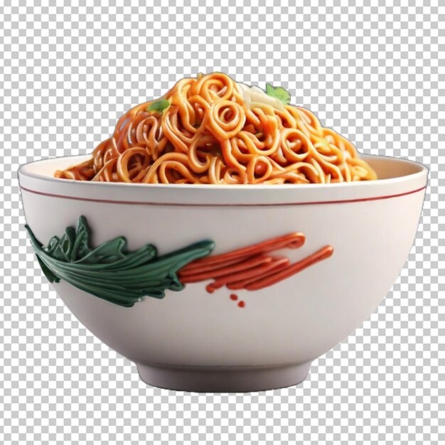 PSD mie on bowl png psd