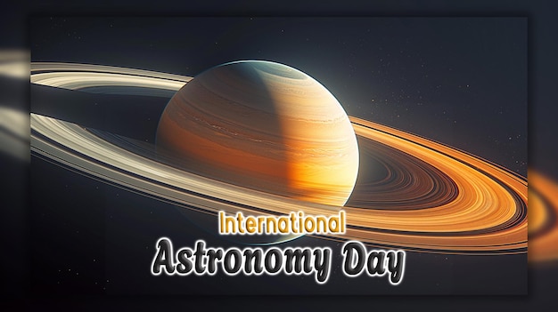 PSD międzynarodowy dzień astronomii teleskop obserwujący niebo i spadającą gwiazdę w tle