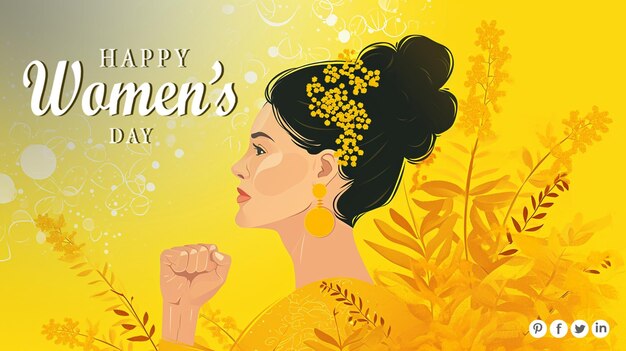 PSD międzynarodowy dzień kobiet 8 marca social media banner poster design
