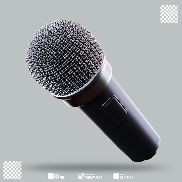 mikrofon ilustracyjny 3D 2