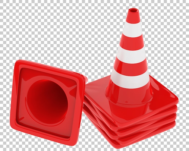 Milestones on transparent background 3d rendering illustration