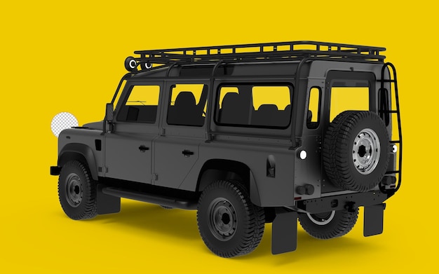 PSD militaire zwart metallic off-road voertuigen of jeep