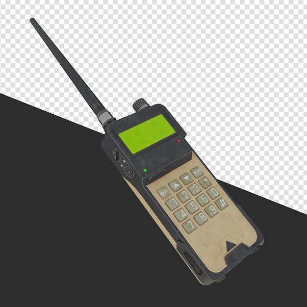 PSD military radio 3d render