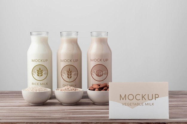 PSD milk bottle concept mock-up