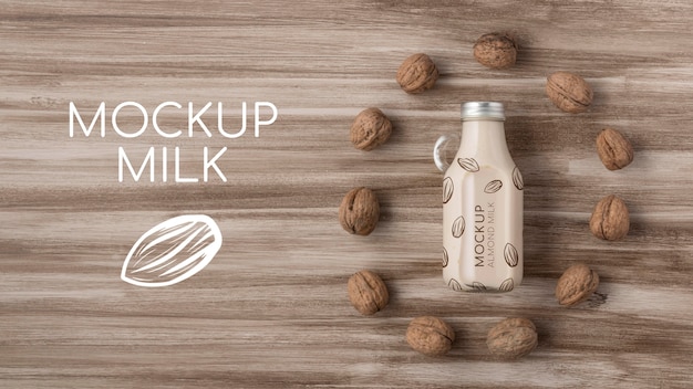 Milk bottle concept mock-up