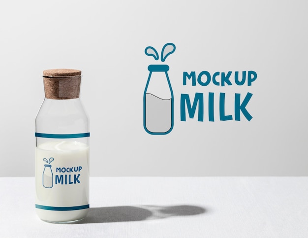 PSD milk bottle concept mock-up