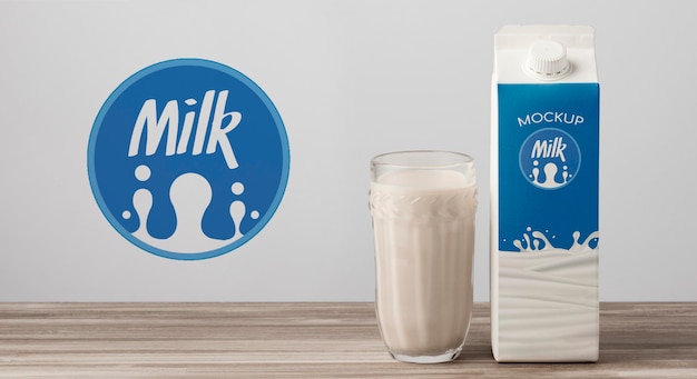 PSD milk bottle concept mock-up