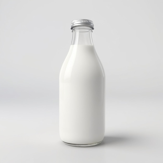 PSD milk bottle psd on a white background