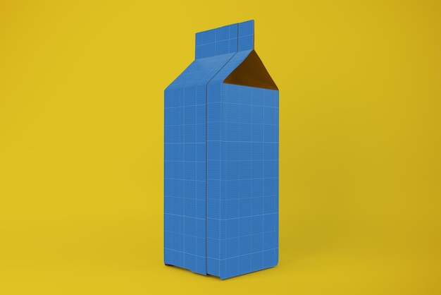 PSD milk box mockup