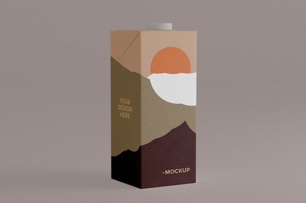 PSD mockup di scatola del latte