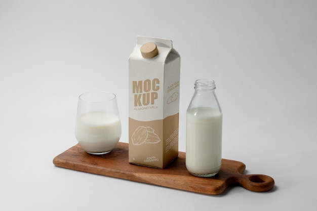 PSD milk carton mock-up design