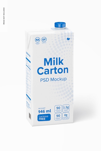 PSD milk carton mockup