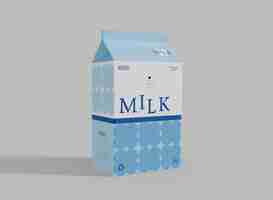 PSD milk carton mockup