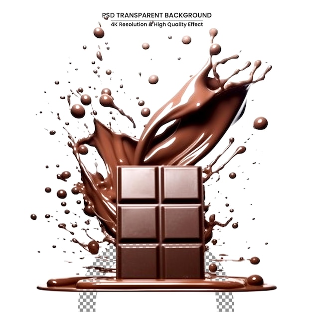 milk and chocolate splashing isolated on white