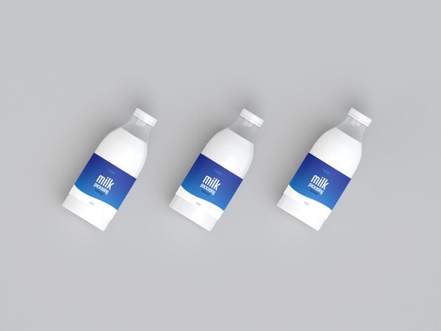 Milk packaging mockup