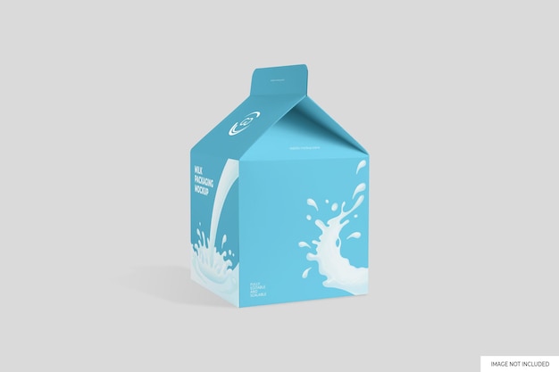 PSD milk packaging mockup